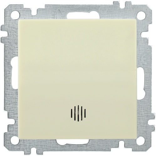 Выключатель 1-клавишный с индикацией ВС10-1-1-Б 10А BOLERO кремовый | код EVB11-K33-10 | IEK